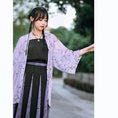 Load image into Gallery viewer, [Kokaisha --- Bamboo Series] ★China-style happi coat★ Thin outerwear Sun protection chiffon Original Purple
