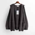 Load image into Gallery viewer, [YIDENGNA Series] ★Outer★ Sweater Cardigan 2color Cartoon Gray Orange
