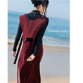 Load image into Gallery viewer, [Daiseiryusu Series] ★China style vest★ PU tops Easy to match Wine red Red Original Unique
