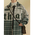 Load image into Gallery viewer, [YOULIN Series] ★Outer★ 3color Unisex Men's Plaid Pattern Coffee Color Green Black
