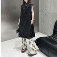 Load image into Gallery viewer, [YIDAO Series] ★China-style dress★ Chinese dress Black Black improved cheongsam dress Slit
