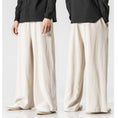 Load image into Gallery viewer, [Small Trouble Series]★China-style pants★ 5colors Black, blue, red, gray, or beige Wide pants Gaucho pants
