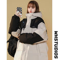 Load image into Gallery viewer, [Suikoishi Series] ★Winter coat★ Cotton coat outerwear 2color Unisex Men's Color scheme Coffee color Black
