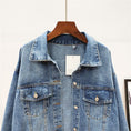 Load image into Gallery viewer, [ZHENLINA series] ★China style jacket★ Ethnic style denim jacket outerwear casual unique cute blue blue
