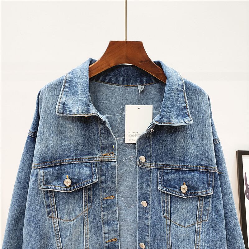 [ZHENLINA series] ★China style jacket★ Ethnic style denim jacket outerwear casual unique cute blue blue