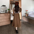 Load image into Gallery viewer, [JIGUJIGU series] ★Chinese style setup★ Large size black brown dress vest
