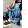 Load image into Gallery viewer, [FENGLIN Series] ★Casual Pants★ Bottoms Trousers Cool Blue Blue Slimming Alphabet
