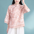 Load image into Gallery viewer, [Qing Series]★China style tops★ 3color Chinese style shirt, Chinese clothes, summer clothes, cool, Chinese clothes, Tang clothes, retro
