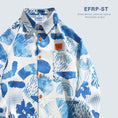 Load image into Gallery viewer, [EFRP Series]★Shirt★ 2color Tops Unisex Men's Blue Yellow Floral Pattern ML XL 2XL Print
