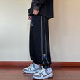 Load image into Gallery viewer, [Teijaku Series] ★Casual Pants★ 2color Bottoms Unisex Men's Large Size Black Gray Sports Style
