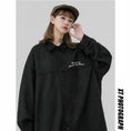 Load image into Gallery viewer, [Fujiiman Series]★Shirt★ 4color Tops Long Sleeve Shirt Unisex Men's Black Gray Pink Red
