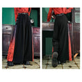 Load image into Gallery viewer, [Kokaisha---Shinkyo Series]★China style trousers★Bottoms Gaucho pants Letter pattern Slimming Easy to match
