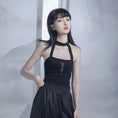 Load image into Gallery viewer, [Kyodo Series]★China style camisole★ Sexy embroidered knit tops Black Black SML Easy to match
