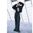 Load image into Gallery viewer, [Old Monster---Fugitive Coastline Series] ★Denim pants★ Casual pants Gaucho pants Harajuku style Street
