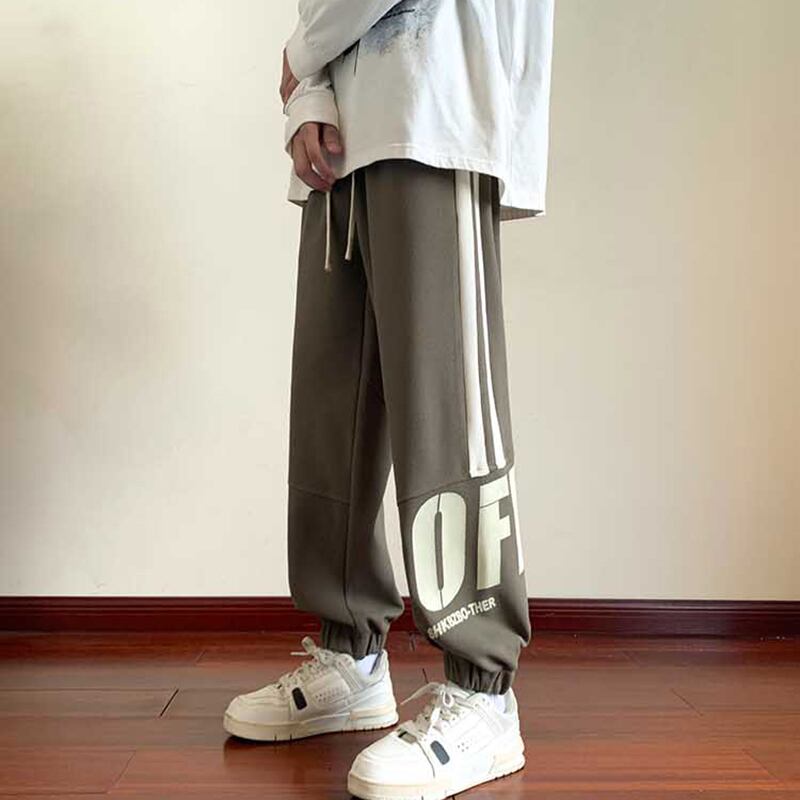 [DUFENG Series] ★Casual Pants★ 3color Bottoms Trousers Unisex Men's Alphabet Slimming Fashion