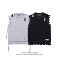 Load image into Gallery viewer, [HTTAOSUP Series] ★Vest★ 2color Tops Knit Unisex Men's Sleeveless Black Gray Fashion
