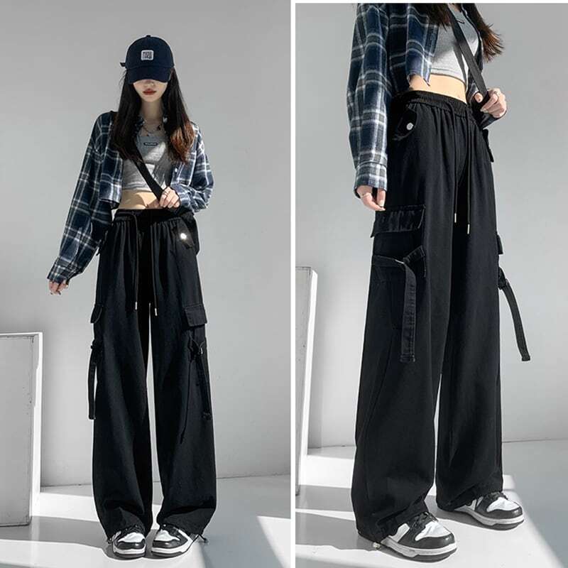 [Tomato Series]★Casual Pants★ 2color Bottoms Trousers Black Green Autumn Clothes Easy to Match