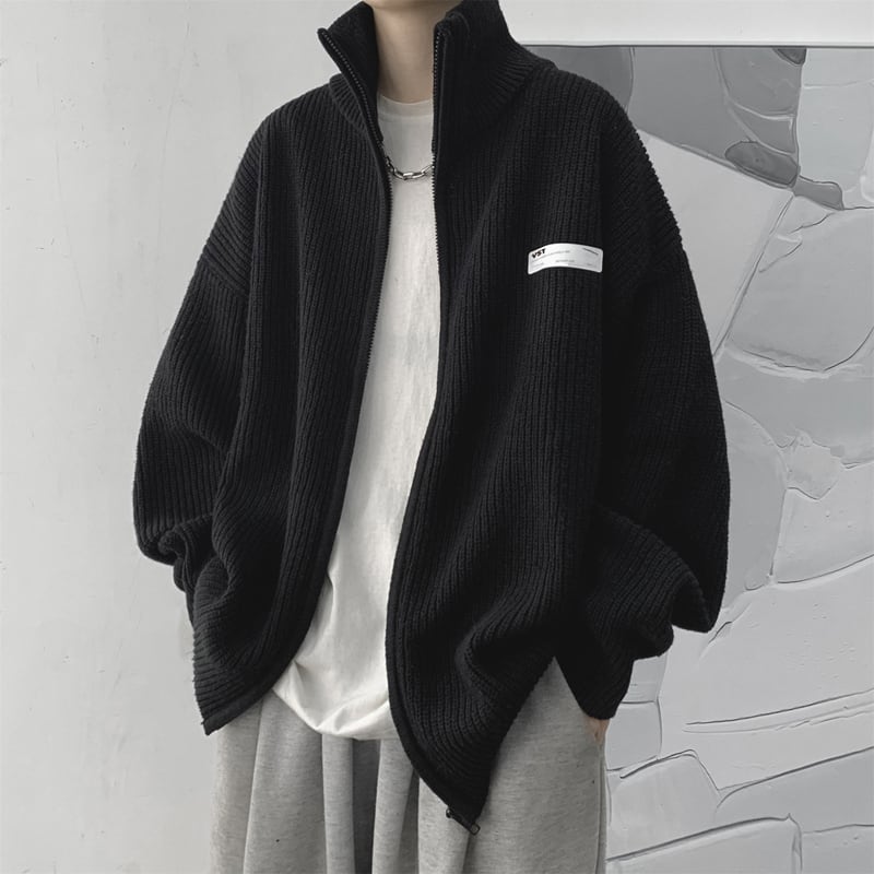 [Emeisa Series]★Sweater★ 2color Knit Tops Outerwear Cardigan Unisex Men's Simple