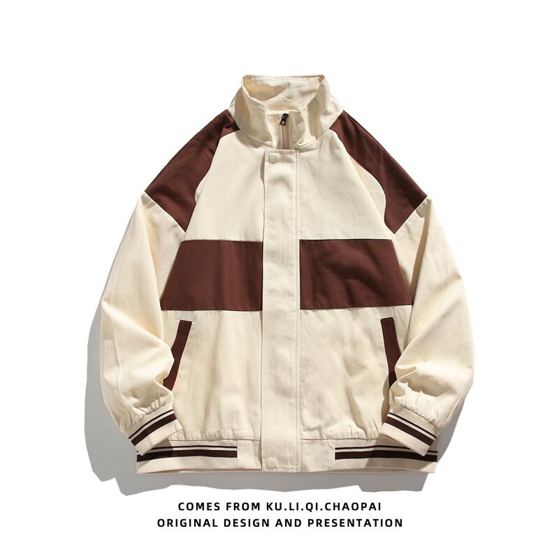 [CHAOMEICHEN Series] ★Jacket★ 3color outerwear unisex men's color scheme spring clothes casual easy to match