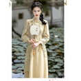 Load image into Gallery viewer, [Az Suna Series] ★Chinese style dress★ Chinese dress print switching SML XL Retro SML XL
