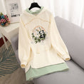 Load image into Gallery viewer, [Shogai Tadashi Cat Series] ★China style dress★ 2color embroidered panda Color scheme Retro ML XL 2XL 3XL Green Beige
