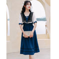 Load image into Gallery viewer, [Jinkyoku Series] ★One Piece★ Sailor Uniform Short Sleeve Cute Ladies Date Photo Shoot Summer Clothes Lolita
