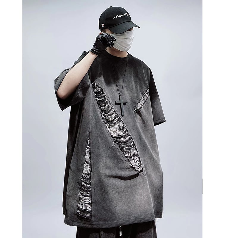 【UUCSCC系列】★T卹★上衣復古男女通用男士寬鬆獨特SML XL 2XL 3XL