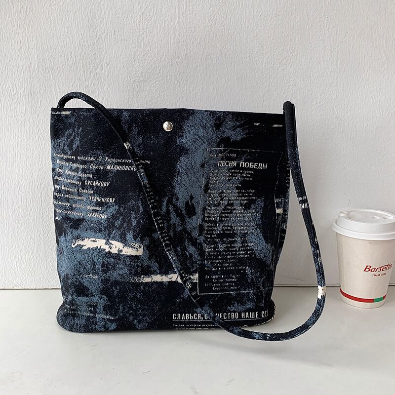 [NVERGUO Series]★Bag★ 3color Shoulder Bag Print Retro Cute Date Improves Temperament Easy to Match