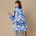 Load image into Gallery viewer, [LUONONG series]★Jacket★ 3color outerwear unisex men's graffiti blue black green
