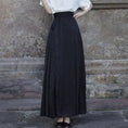 Load image into Gallery viewer, [BAIRIMENG Series]★China style skirt★Bottoms Window skirt Chinese elements Chinese clothing Black Black Long length
