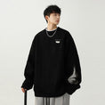 Load image into Gallery viewer, [BIGEMAN Series] ★Tops★ 2color Unisex Men's Large Size Faux Layered Black Coffee Color
