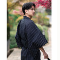 Load image into Gallery viewer, [TEKU Series]★Setup★ 2color Yukata + Obi Unisex Men's Fireworks Festival Festival Men's Set Yukata Dark Blue Gray
