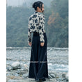 Load image into Gallery viewer, [Big Blue Dragon Series] ★China style outerwear★ Tops, Chinese clothes, ink pattern, mini length, easy to match, slimming print
