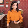 Load image into Gallery viewer, [Misslin Fashion Series]★Setup Single Order★ Shirt or Skirt Orange Dark Coffee Color Commuting OL
