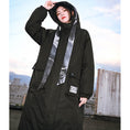 Load image into Gallery viewer, [Ancient Monster House---Kinryu Series] ★China style coat★ Cotton coat, thick, warm, winter clothes, long coat, black, black
