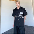 Load image into Gallery viewer, [Illustrated series]★China style shirt★ Tops embroidery fashion men's unisex black black Chinese clothing
