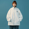 Load image into Gallery viewer, [fkz series] ★Outer★ Coat 2 colors Clothes that can be worn on both sides Unisex Men's Graffiti White Black White Black
