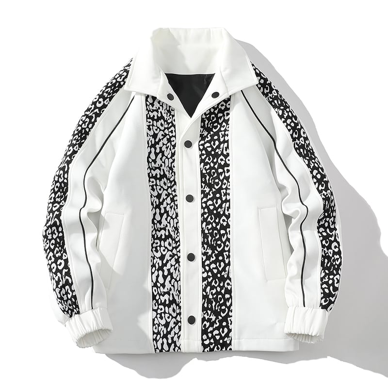 [Furai Amaka Series] ★Jacket★ 2color outerwear unisex men's switching ML XL 2XL 3XL black white