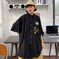 Load image into Gallery viewer, [PMFIVEE Series]★Shirt★ 2color Embroidery Tops Unisex Men's ML XL Retro Unique Brown Black
