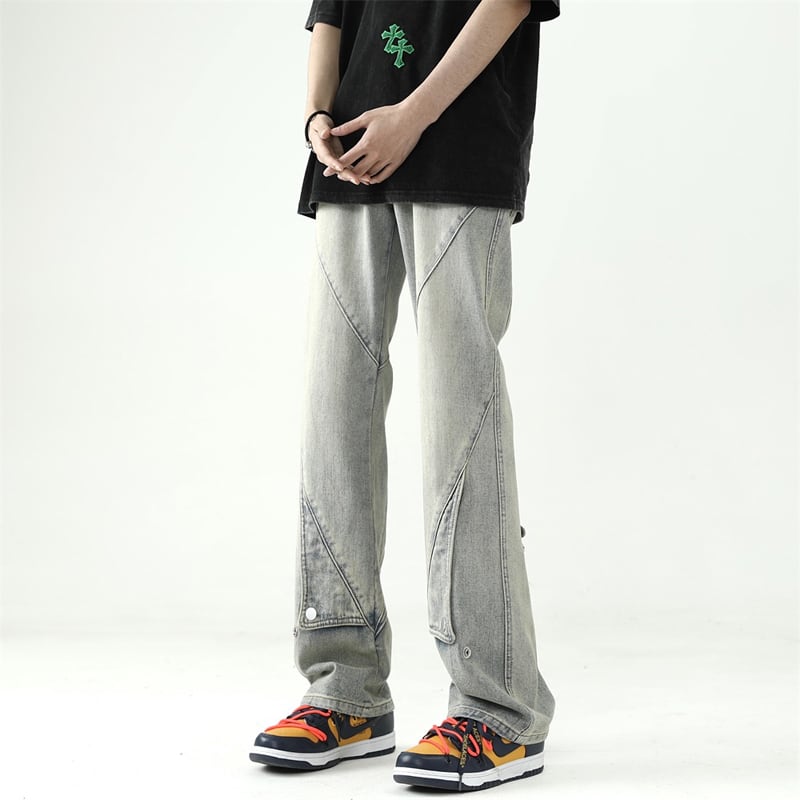 [PPG Series]★Trousers★ Denim pants 2color Unisex Men's ML XL 2XL Spring/Autumn Slimming fit