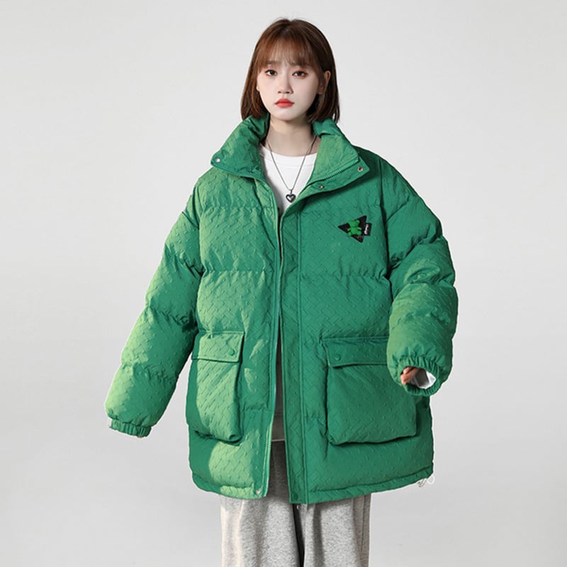 [Suikoishi Series] ★Winter Coat★ Cotton Coat Outerwear 3color Unisex Men's Green White Brown