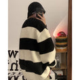 Load image into Gallery viewer, [PPG Series]★Sweater★ 2color knit tops, horizontal stripes, striped pattern, unisex, men's, casual, easy to match
