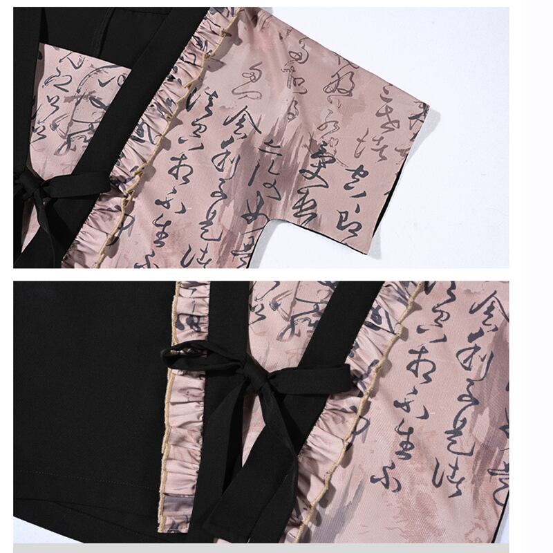 [Kokaisha---Shinkyo Series] ★Chinese style tops★ Tops, letter pattern, fake layered, original, Chinese elements