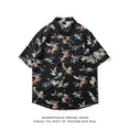 Load image into Gallery viewer, [Rich Original Series]★Shirt★ 3color Floral Shirt Tops Short Sleeve Shirt Unisex Men's Black Navy White
