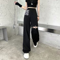 Load image into Gallery viewer, [Queen Series]★Casual Pants★ Pants Bottoms Slimming Black Black SML Easy to match
