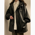 Load image into Gallery viewer, [BENGE Series]★Jacket★ 3color PU outerwear unisex men's large size brown black white
