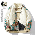 Load image into Gallery viewer, [Tetsugen Series] ★Chinese style stadium jacket★ 2colors, large size jacket, outerwear, unisex, quilted, warm, embroidered, floral pattern
