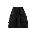 Load image into Gallery viewer, [Daiseiryusu Series] ★Shorts★ Short pants, pants, bottoms, cotton, easy to match, with design, black
