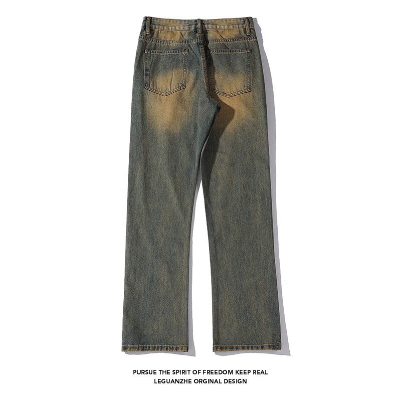 [BIGEMAN Series]★Denim pants★ 2color bottoms pants unisex men's large size casual