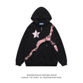 Load image into Gallery viewer, [Fleeing Earth Series]★Outer★ 2color Parka Unisex Men's Switching Star Pattern Black Apricot
